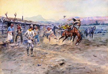 Impresionismo Painting - El pie tierno 1900 1 Charles Marion Russell Indiana vaquero